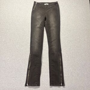 BDG Urban Outfitters High Rise demi boot Jeans Zippered‎ Ankle Black size 24